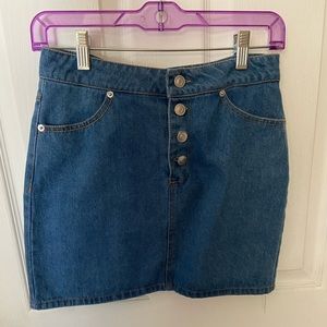COPY - Four buttoned denim skirt